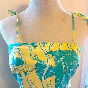 Lilly Pulitzer Vintage Summer dress 6 Fish Print